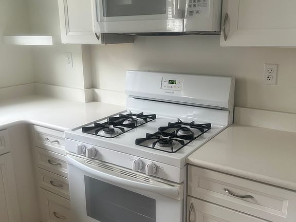 Kitchen stove and gas range.