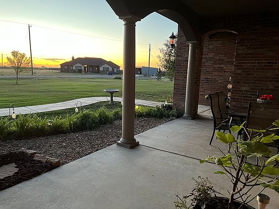 Front porch beautiful sunset