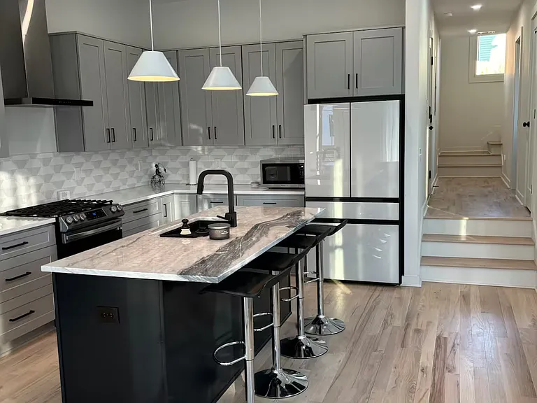 Open floor plan kitchen