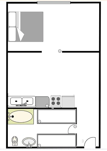 Floor plan Studio With Bonus Room