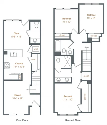Floor plan TH4 Townhome