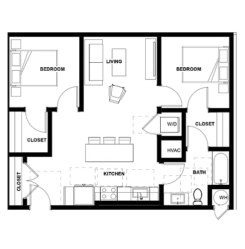 Floor plan 2 Bed