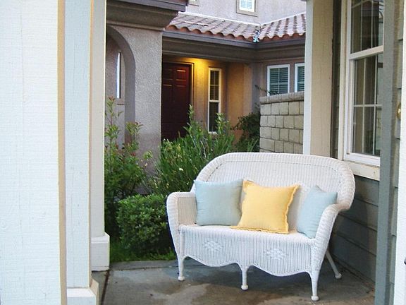 Porch area in front of the house