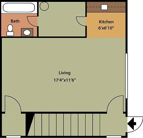 Floor plan Studio