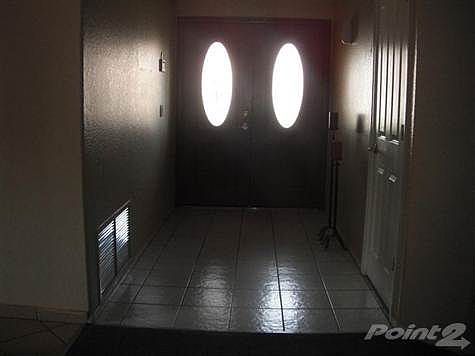 tile follow double front door entry