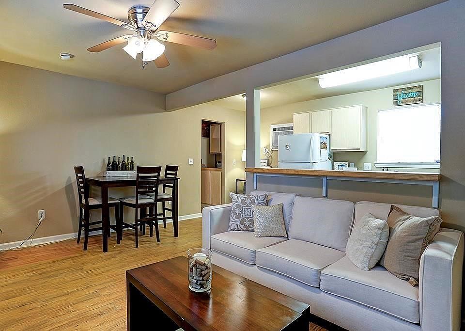 Your personal style can make this home. Unit available has dark wood floors.