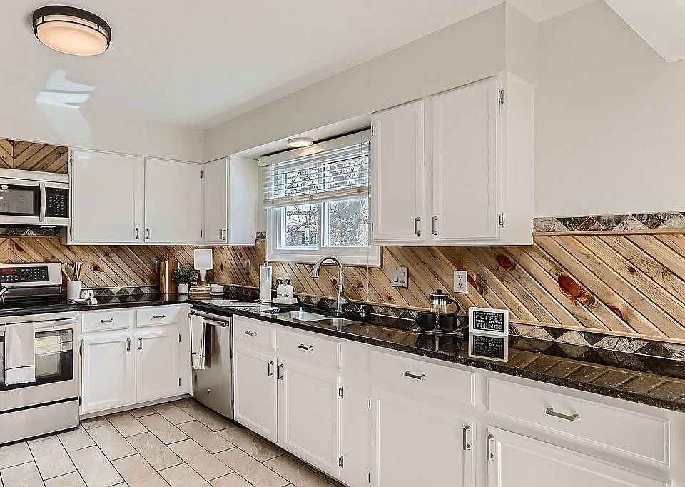 Kitchen with SS appliances