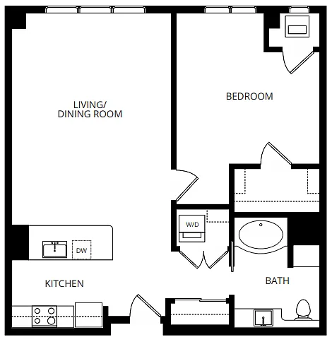 Floor plan B12 1X1