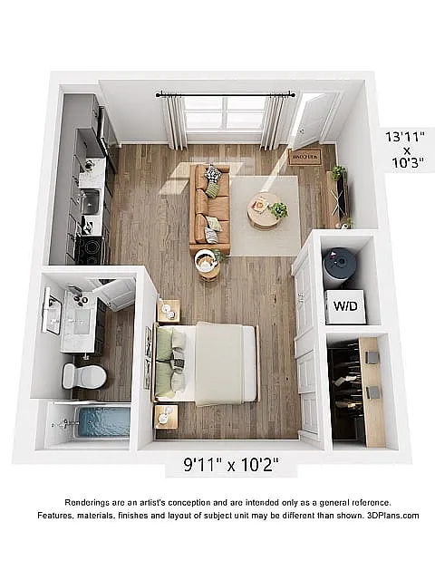 Floor plan The Cash Studio