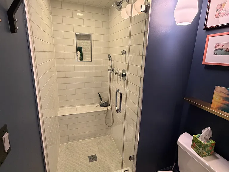 Second bathroom with updated shower