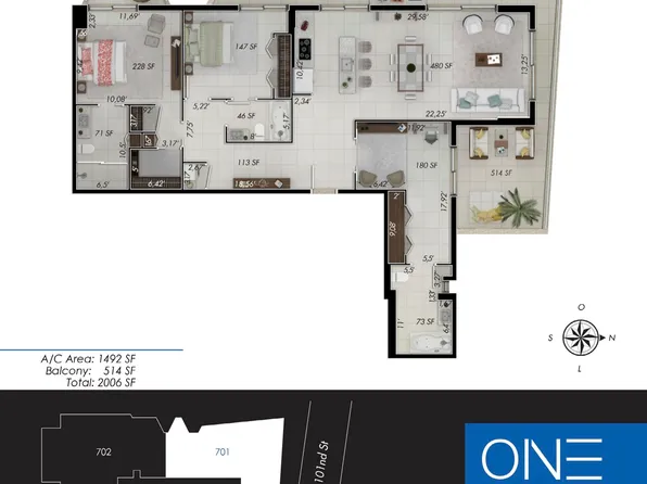 1150 Ne 101 St #Ph701, Bay Harbor Islands, FL 33154