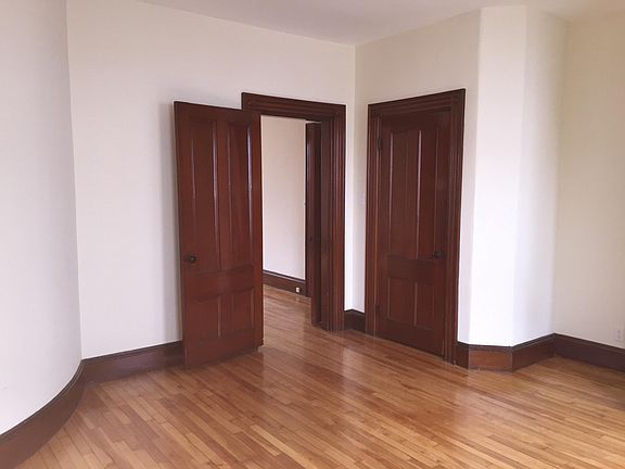 Both bedrooms have beautiful woodwork