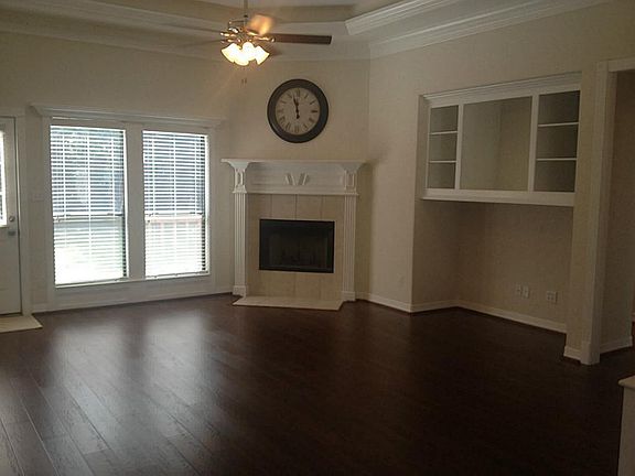 Living room with built-ins
