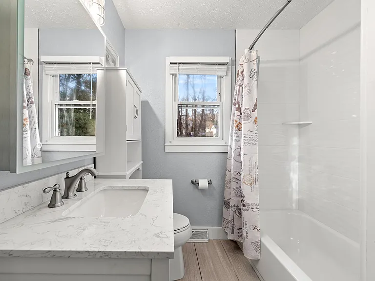 Full Bathroom with New Tile and Fixtures