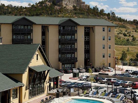 Beautiful view of the pool and barbeque area!