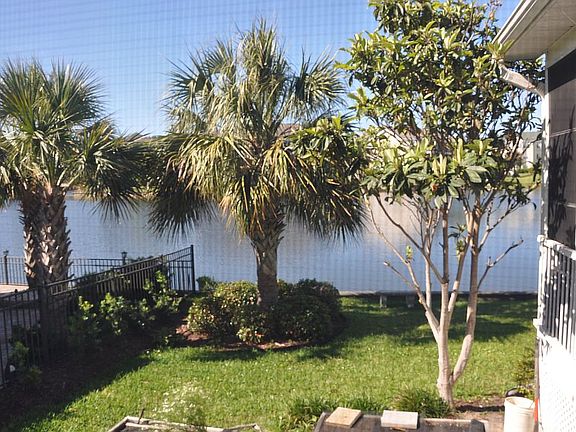 view from side yard to back