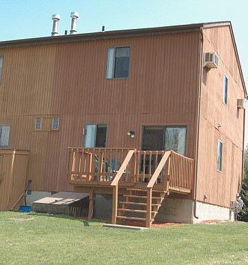 Nice Deck Looks Out To Open Space