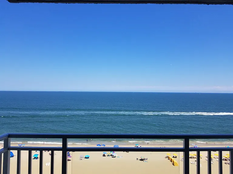 Enjoy the beach from private balcony