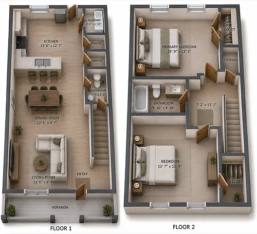 Floor plan 2br