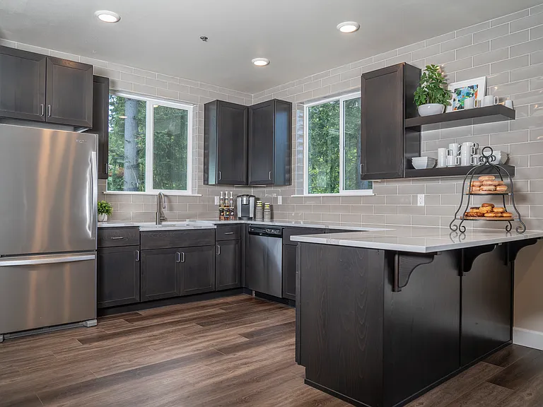 1500 Orchard Resident's Lounge and Clubhouse Kitchen