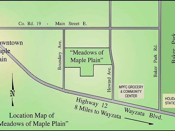 Meadows locator map