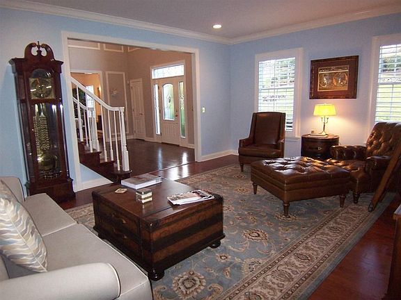 Living room opens to foyer