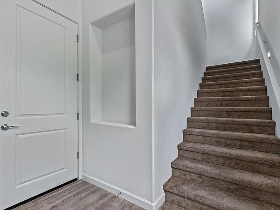 Stairs from garage to main floor