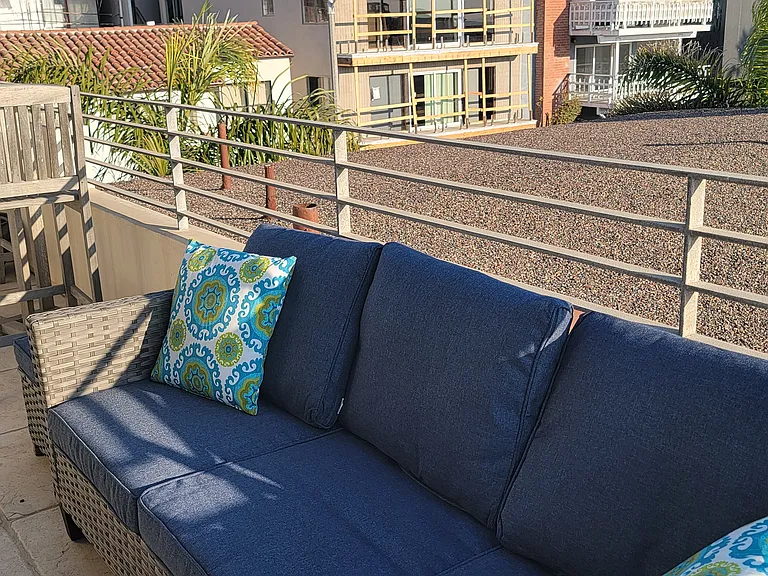 Outdoor seating off the 3rd level