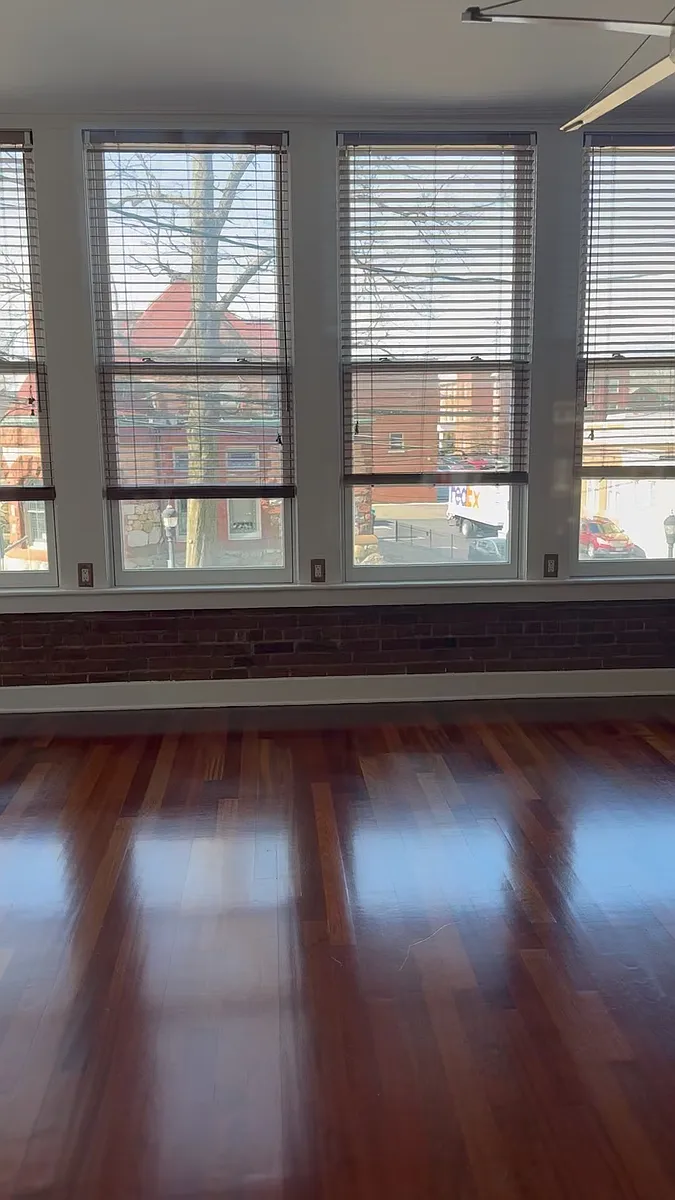 six foot windows that flooded the apartment with light. With wooden blinds. - 9 W River St #2