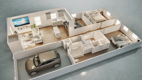 Floor plan 2 bedroom