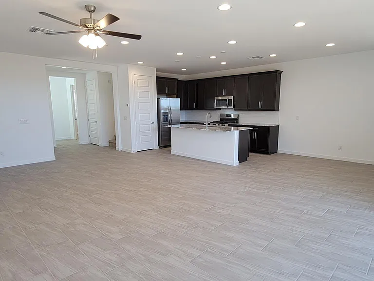 Kitchen, Living Room, Dining Area (Nook)