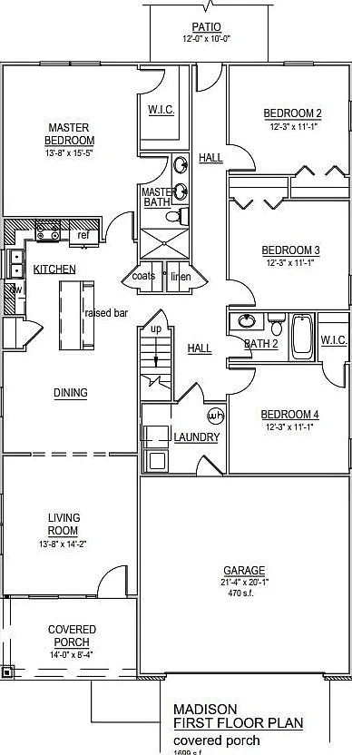 4 bed, 2.5 bath, 1699 sqft, $1,999 — Photo 2