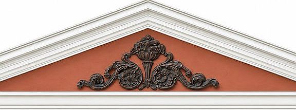 Front Porch Pediment-Copper