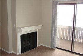 Fireplace in front living room