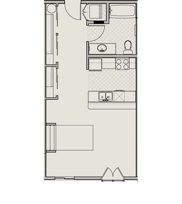 Floor plan Studio E