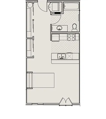 Floor plan Studio E