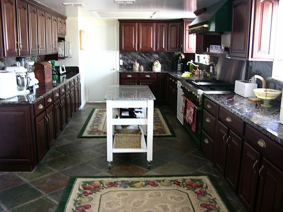 spacious gourmet kitchen