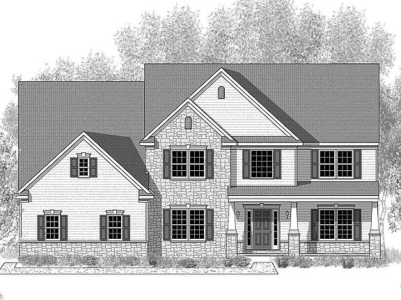 Elevation A - Optional Features Shown
