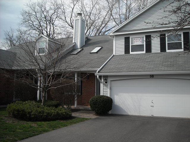 Front of Townhouse with Two Car Garage
