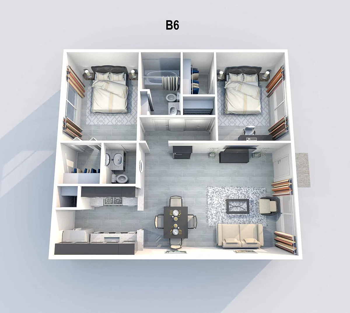 Floor plan B6