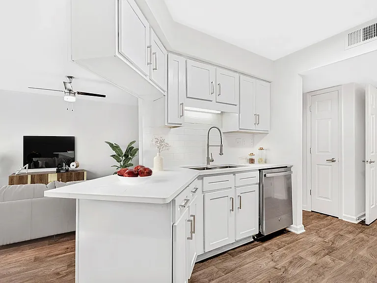 Bright Kitchen with Stainless Steel Appliances
