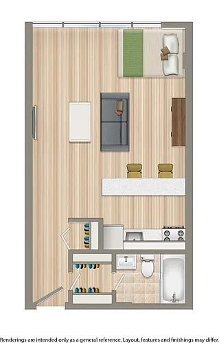 Floor plan Studio A