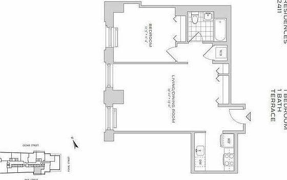 2nd image of 70 Pine St APT 2411