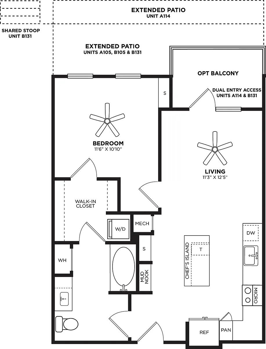 Floor plan A13.1 Extended