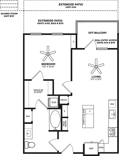 Floor plan A13.1 Extended