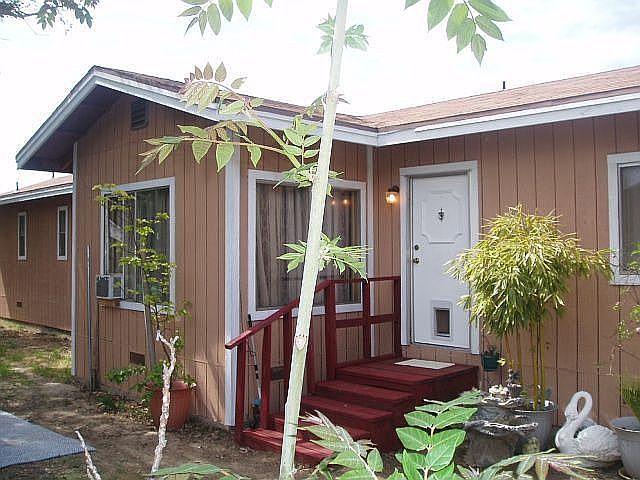side angle of front door