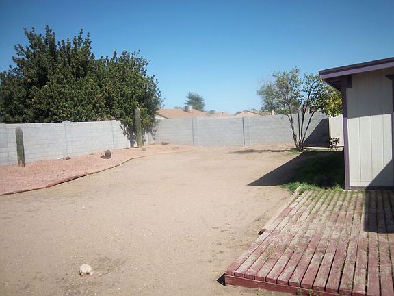 Back yard is huge. Storage shed farther back still