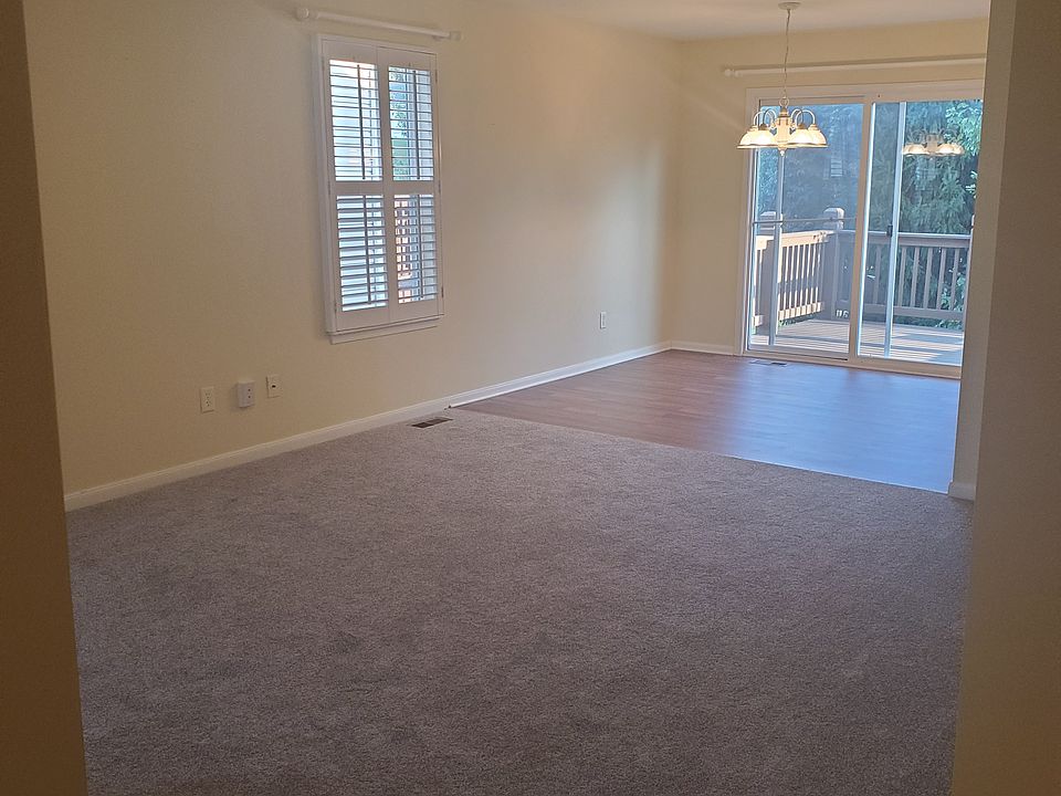 Living room and dining room