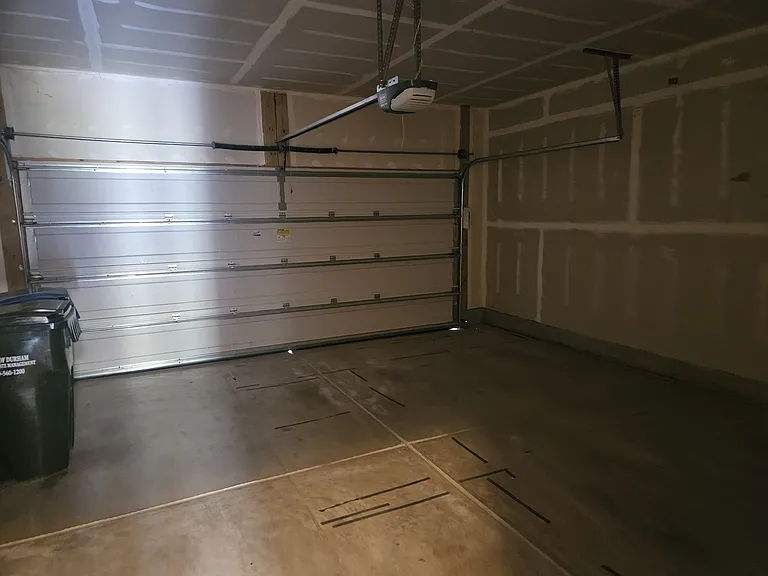 Attached 2 car garage