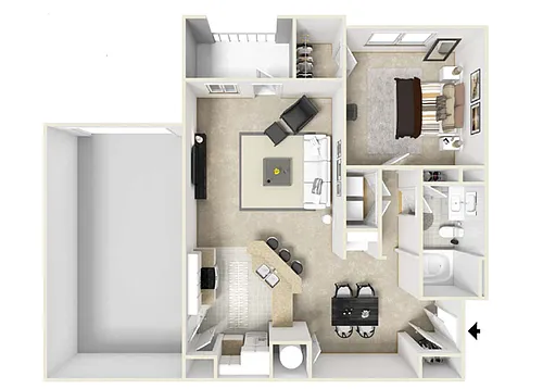 Floor plan The Tennessee and Florida
